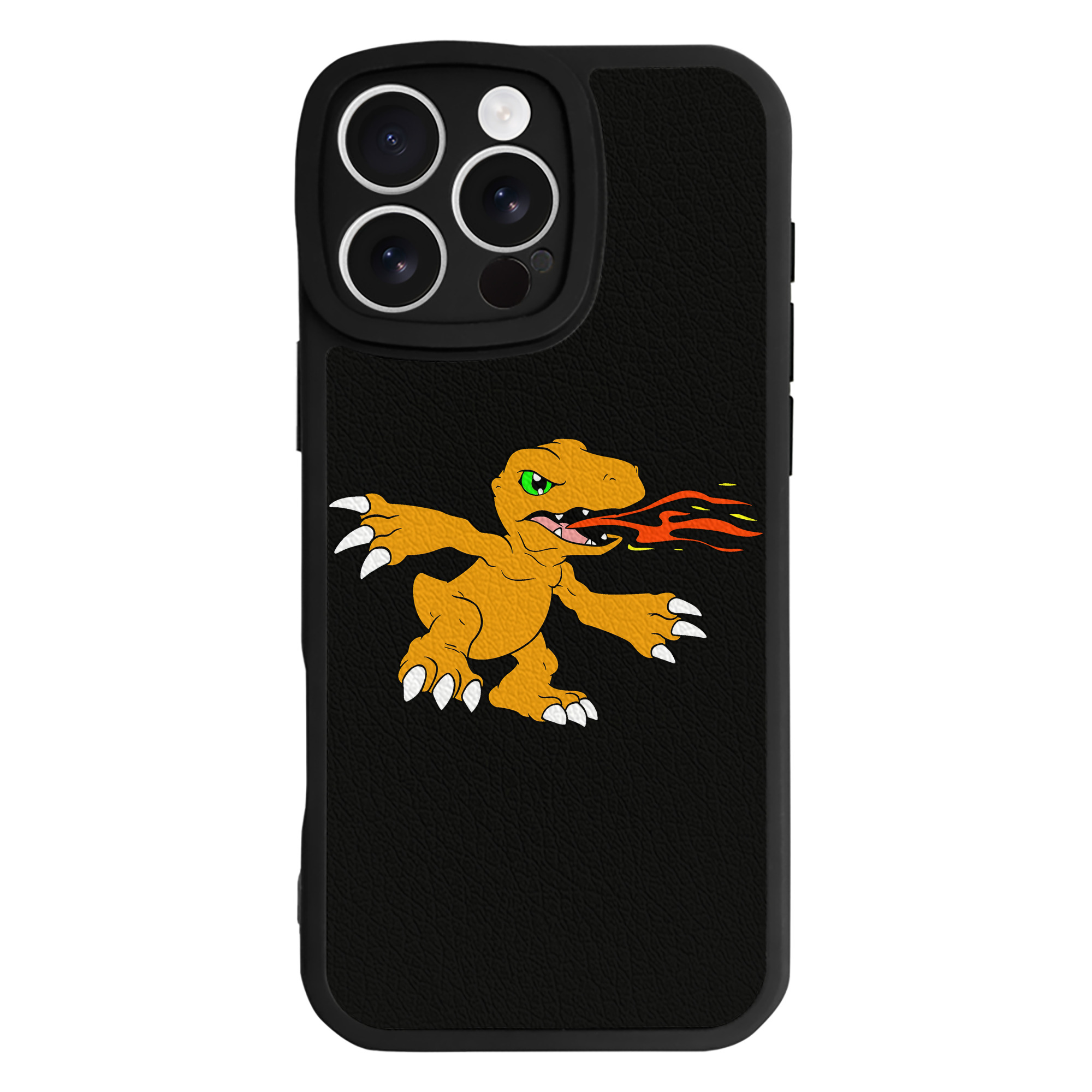 （画像用） Digimon デジタルモンスター/デジモン 【iPhone 16シリーズ対応】シリコンスマホケース（レザー調） 材質：シリコン